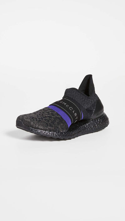 adidas by Stella McCartney Ultraboost X 3.D. Knit Sneaker Core Black/Core Purple 7 M