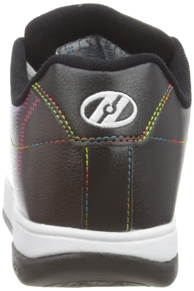 HEELYS Girl's Split MTV (Big Kid/Adult) 5 Big Kid Black/White/Rainbow