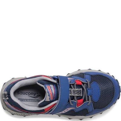 Saucony Kids' Peregrine Shield 2 a/C Sneaker Navy/Red 10.5 Wide