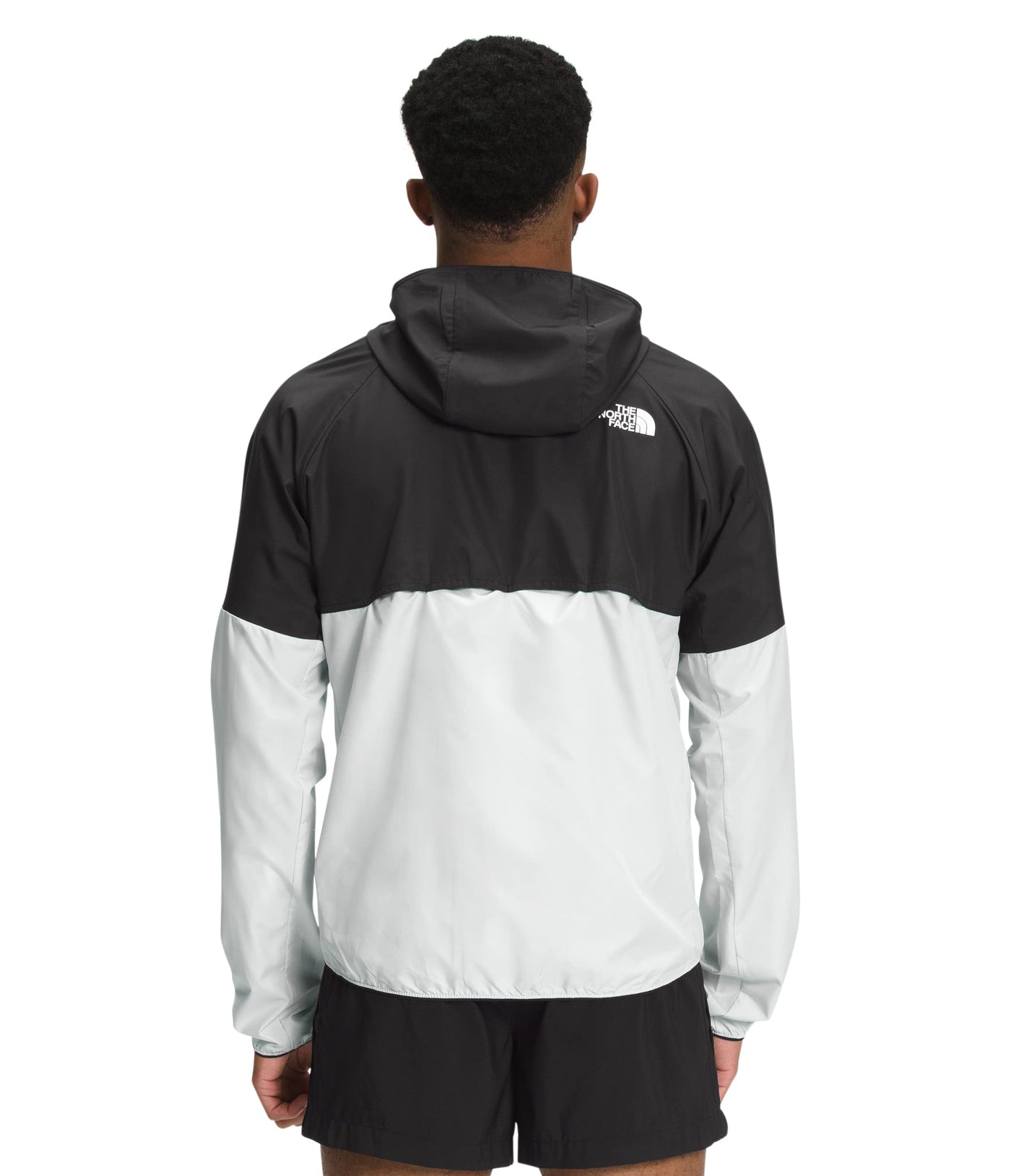 THE NORTH FACE Men's Flyweight Hooded Jacket, TNF Black/Tin Grey, Large