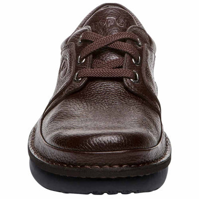 Propét Men's Villager Oxford Walking Shoe, Brown Grain, 10 2X-Wide