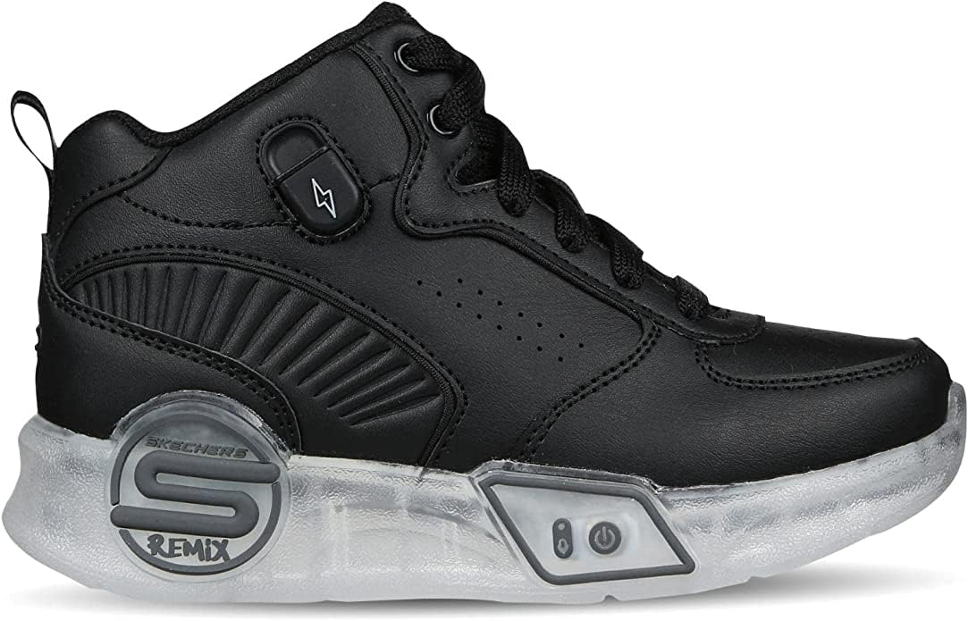 Skechers S-Lights Remix Sneaker 400620L Boys' Toddler-Youth Sneaker 1.5 Big Kid Black