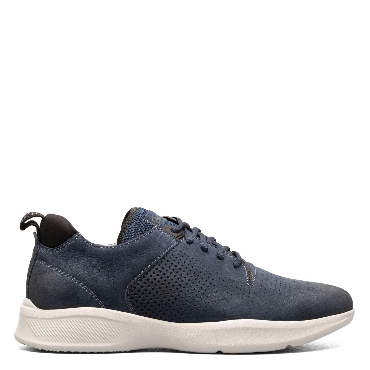 Florsheim Men's, Studio Perf Lace-Up Sneaker 14 Navy Nubuck/White Sole