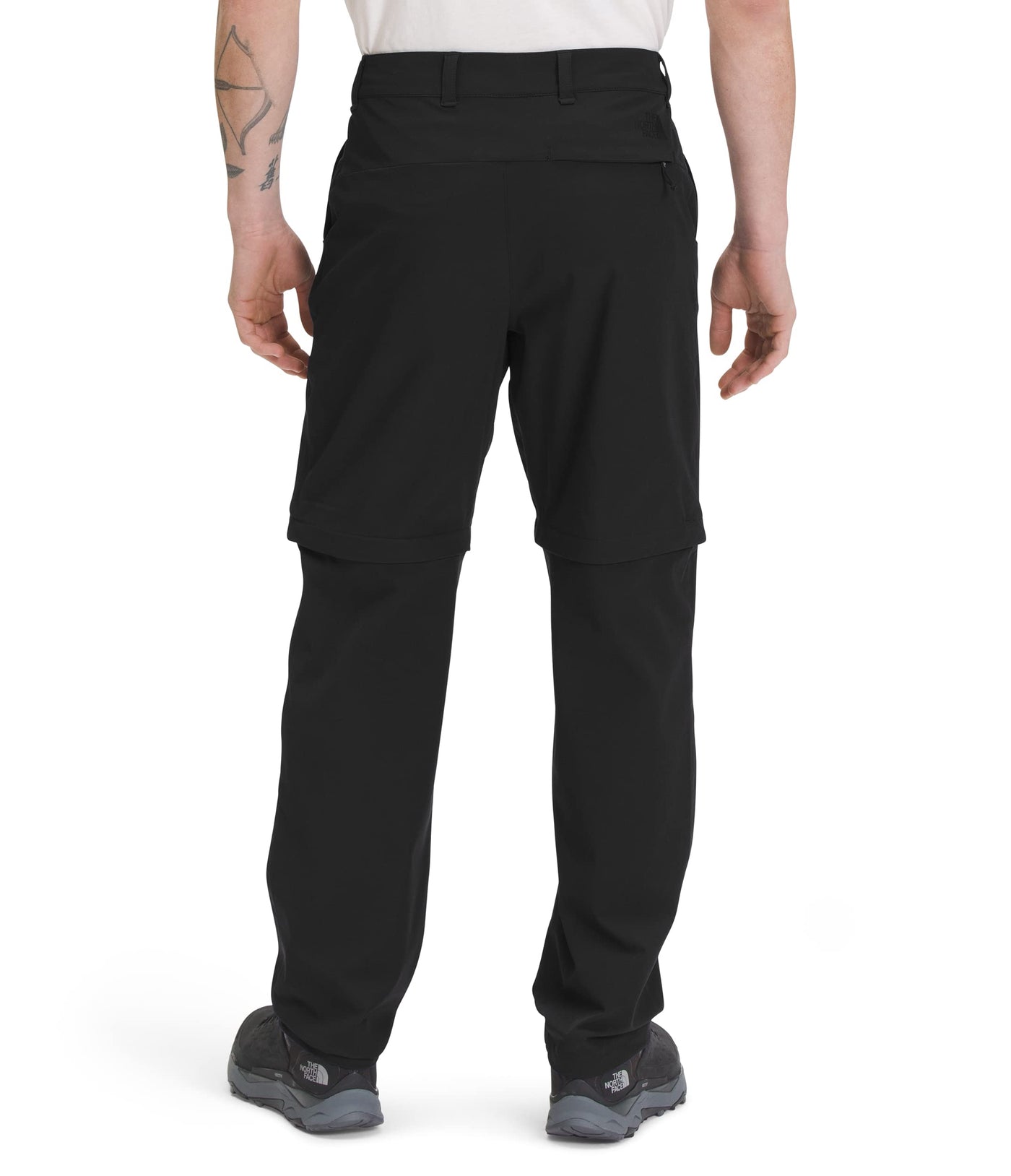 THE NORTH FACE Paramount Convertible Pants for Men - Flash Dry Fabric with Belt Loops, Relaxed Fit, and Pull-On Style TNF Black 32 S