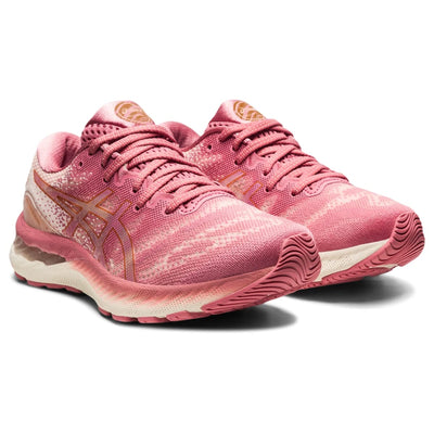 ASICS Women's Gel-Nimbus 23 Running Shoes, 10.5, Smokey Rose/Pure Bronze