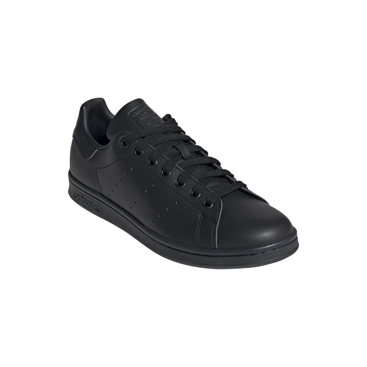 adidas Men's Stan Smith Sneaker, Core Black Core Black Cloud White, 10.5 UK