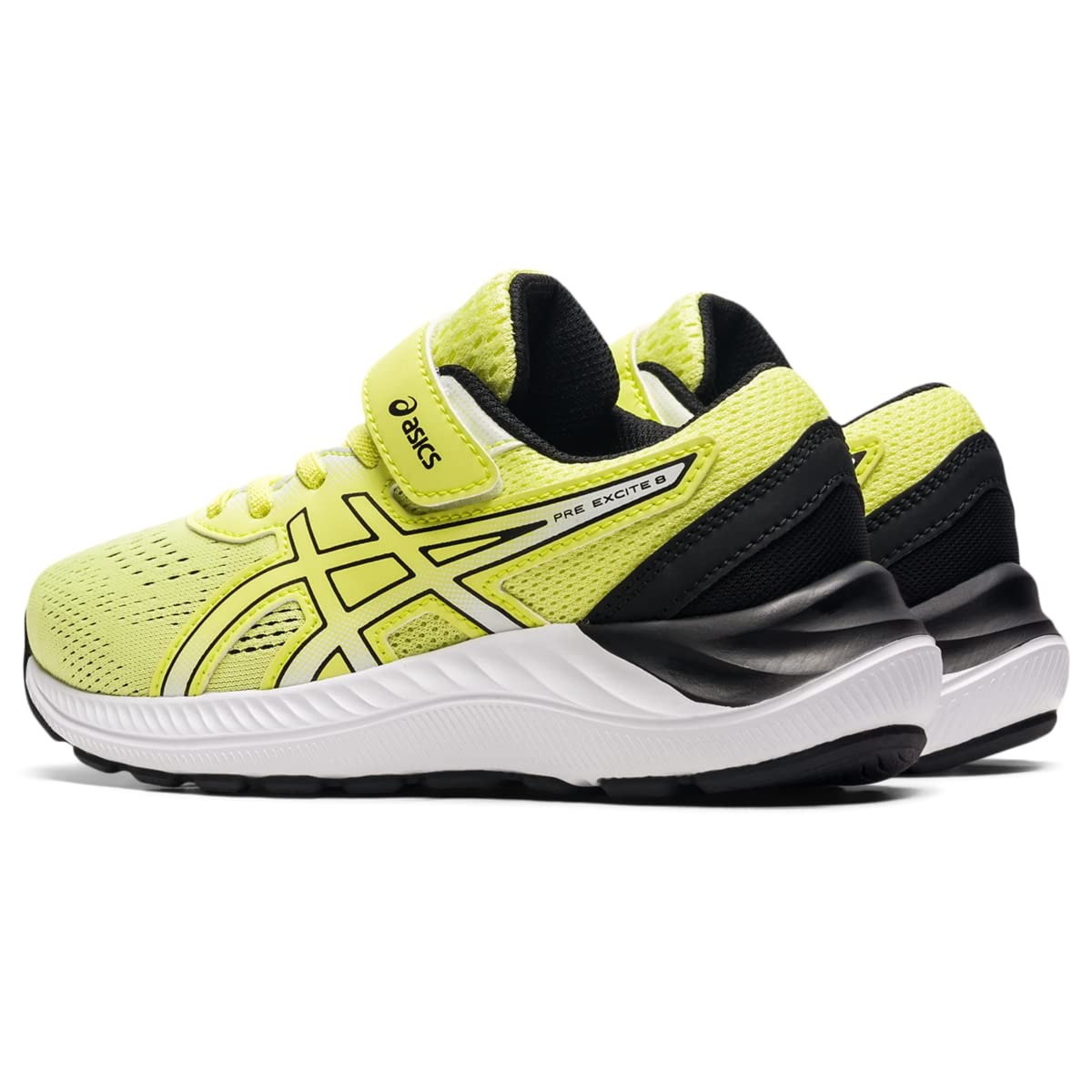 ASICS Kid's Pre Excite 8 Pre-School Running Shoes, 3, Glow Yellow/Black