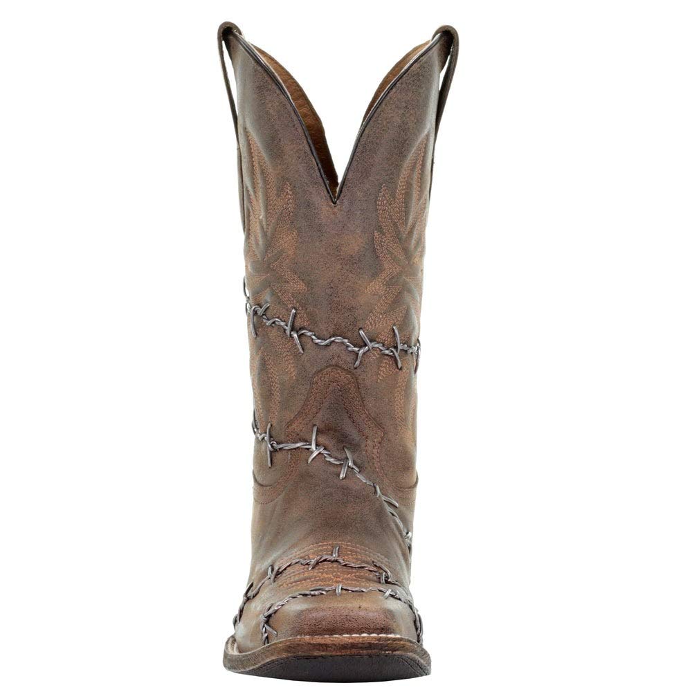 Corral Men's Barbed Wire Square Toe Boot A3532 (10 D(M) US) Brown