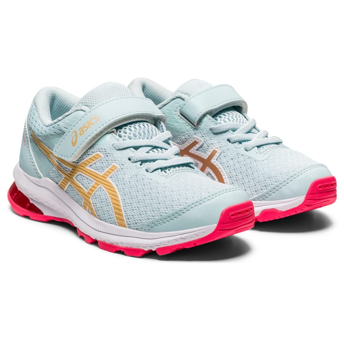 ASICS Girl's GT-1000 10 PS (Toddler/Little Kid) Aqua Angel/Champagne 2 Little Kid M