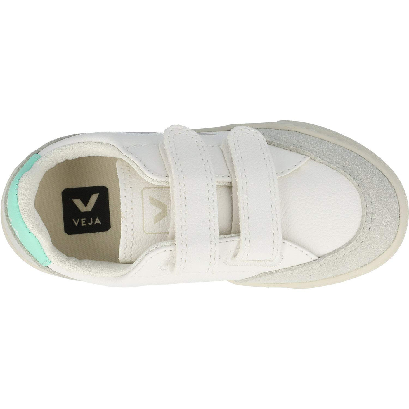 Veja Small V-12 Hook and Loop (Little Kid/Big Kid) Extra White/Parme/Turquoise 30 (US 12.5 Little Kid) M