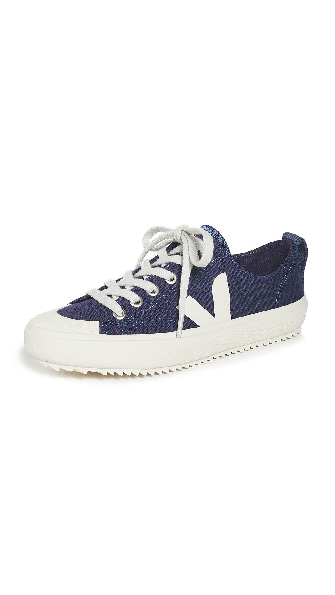 Veja Women's Nova Sneakers, Marine/Pierre, Blue, White, 7 Medium US