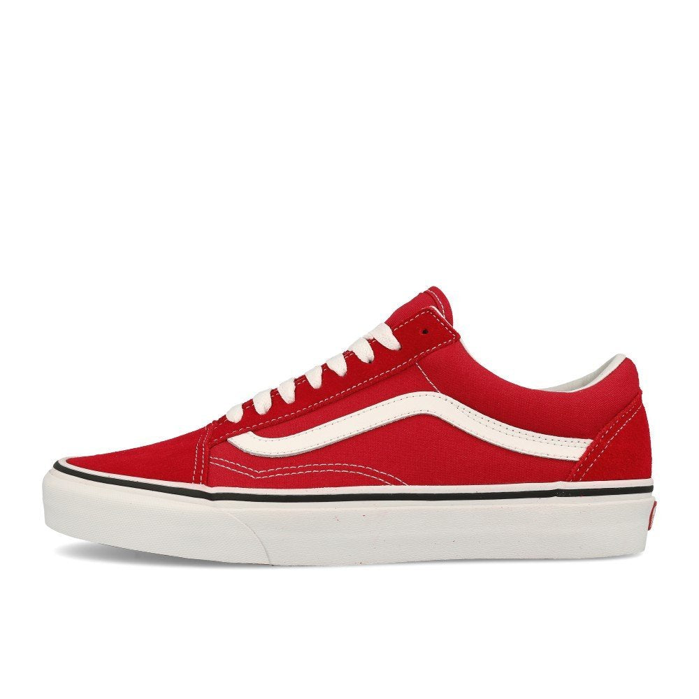 Vans Unisex Low-Top Sneaker, Crimson True White, 10.5 US Men