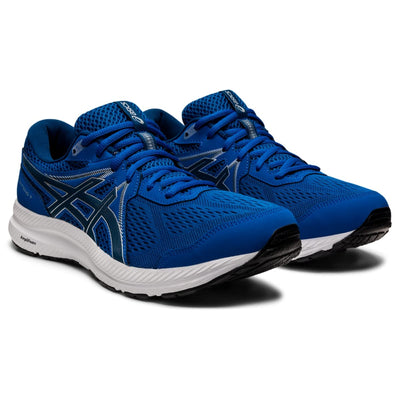 ASICS Men's, Gel-Contend 7 Running Shoe - Extra Wide Width 9 X-Wide Lake Drive/Mako Blue