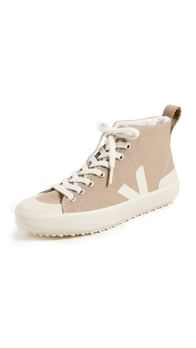 Veja Women's Nova High Top Sneakers, Dune Pierre, Tan, 9 Medium US