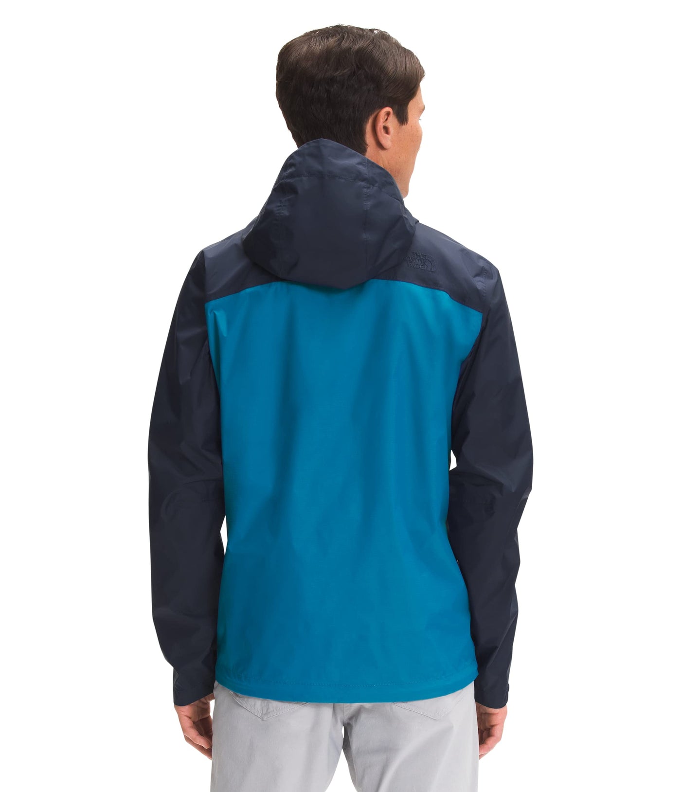 THE NORTH FACE Men’s Venture 2 Waterproof Hooded Rain Jacket (Standard and Big & Tall Size), Aviator Navy/Banff Blue, Medium