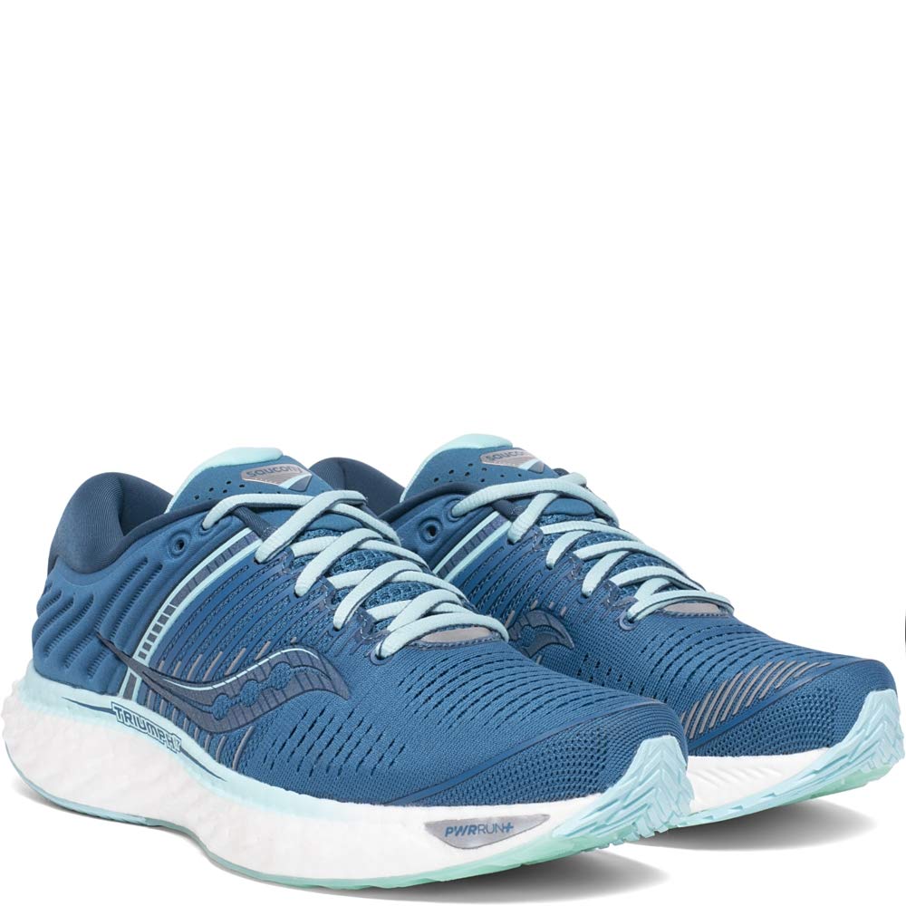 Saucony Women's Triumph 17, Blue/Aqua, 9 Wide