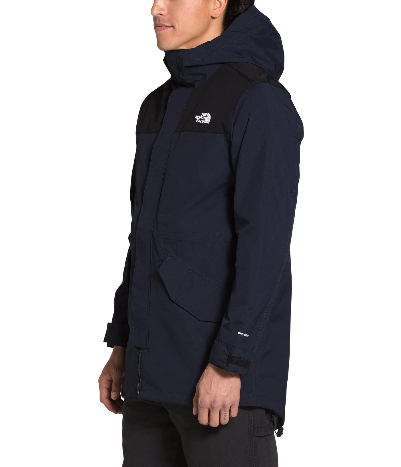 THE NORTH FACE Men's City Breeze Rain Parka, Aviator Navy/TNF Black, XX-Large