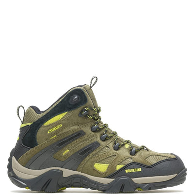 Wolverine Men's Wilderness Waterproof Hiking Boot, Olive, 13 X-Wide