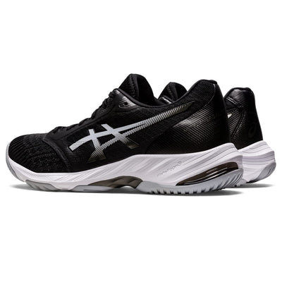 ASICS Men's Netburner Ballistic FlyteFoam 3 Volleyball Shoes, 7.5, Black/White