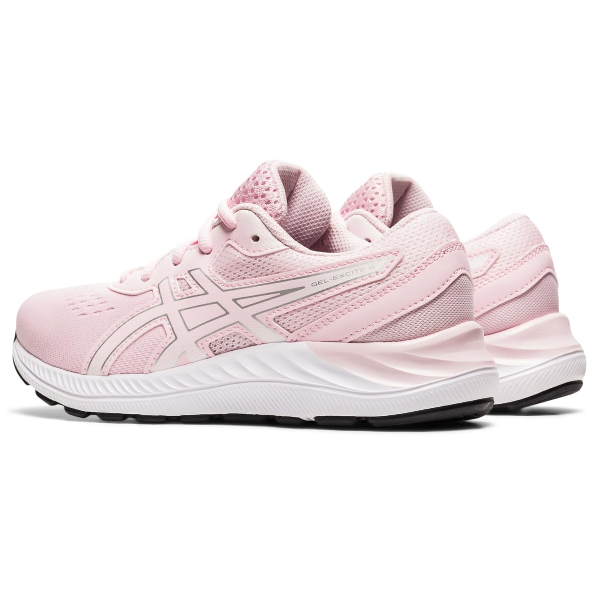 ASICS Girl's, Gel-Excite 8 Running Shoe - Little Kid & Big Kid Pink Silver 1 M