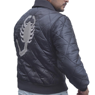 Ryan Gosling Drive Scorpion Jacket for Men-Souvenir Satin Bomber Jacket