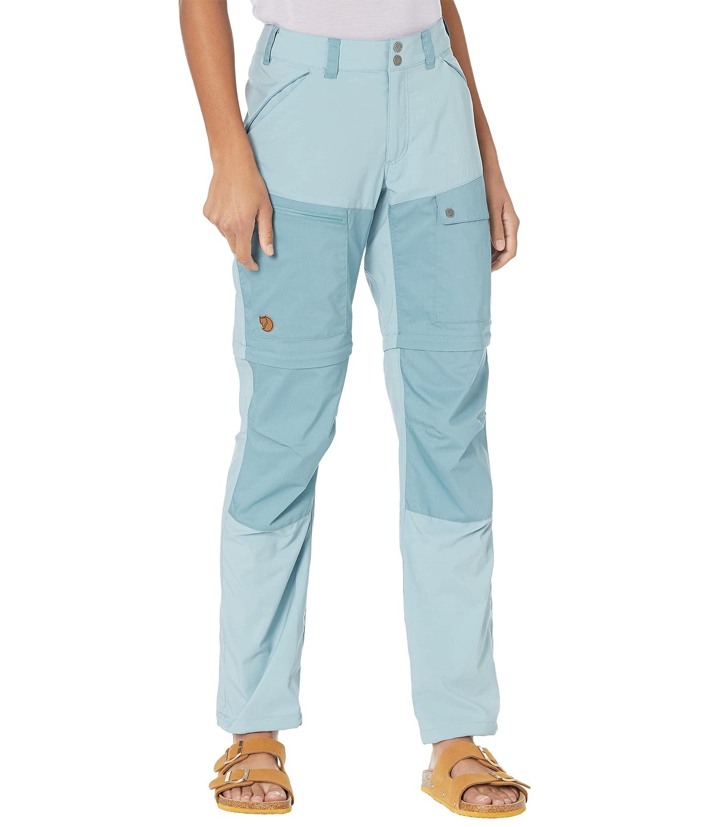 Fjällräven Abisko Midsummer Zip Off Trousers Mineral Blue/Clay Blue 38 (US Womens 6-8) 31