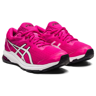 ASICS Kid's GT-1000 10 Grade School Running Shoes, 7, Pink Rave/White