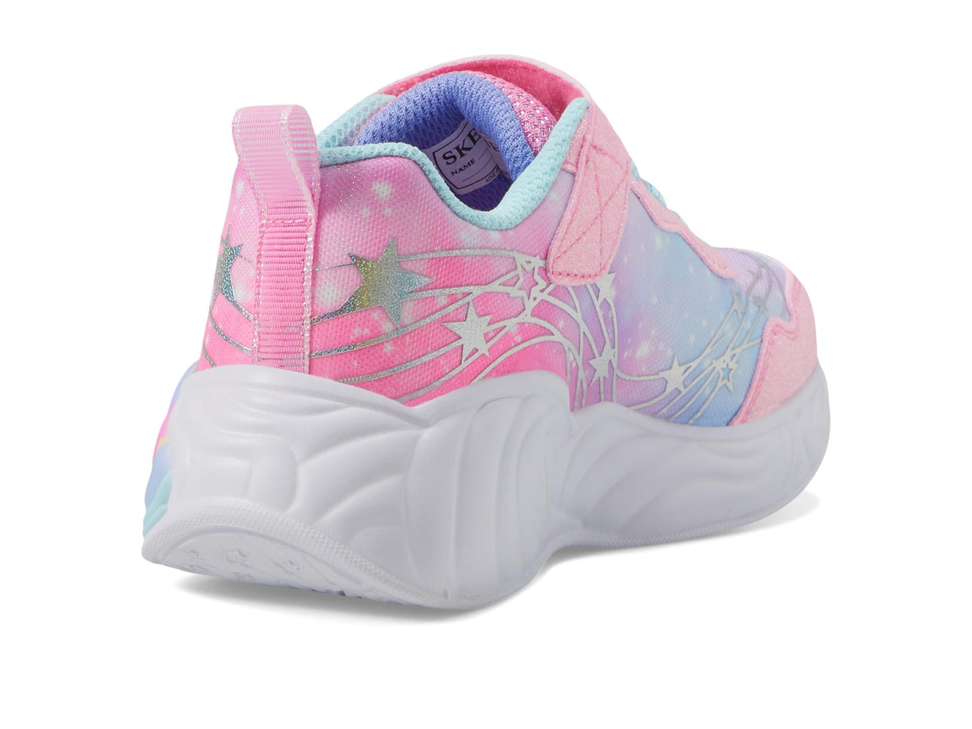 Skechers Kids Girls Unicorn Dreams-Wishful MAGI Sneaker, Pink/Turquoise, 1.5 Little Kid