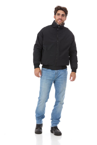 North 15 Men's Nylon Three-Season Jacket, Polar Fleece Lined XXX-Large, Black