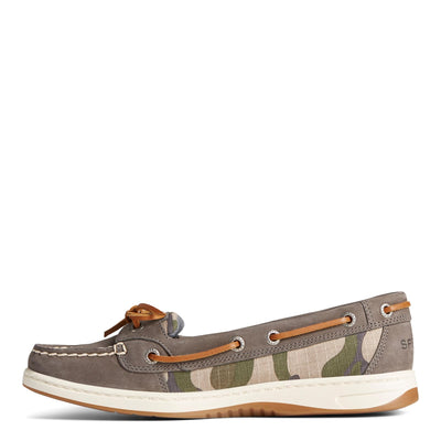 Sperry Women's, Angelfish Boat Shoe Grey CAMO 9.5 M