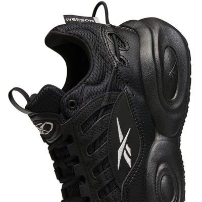 Reebok Unisex-Adult Solution Mid Basketball Shoe 12 Women/10.5 Men Black/Silver Metallic