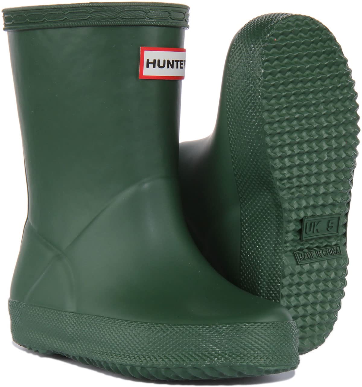 Hunter Unisex-Child Original First Classic Rain Boot 11 Little Kid Hunter Green