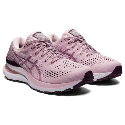 ASICS Women's Gel-Kayano 28 Running Shoes, 13, Barely Rose/White