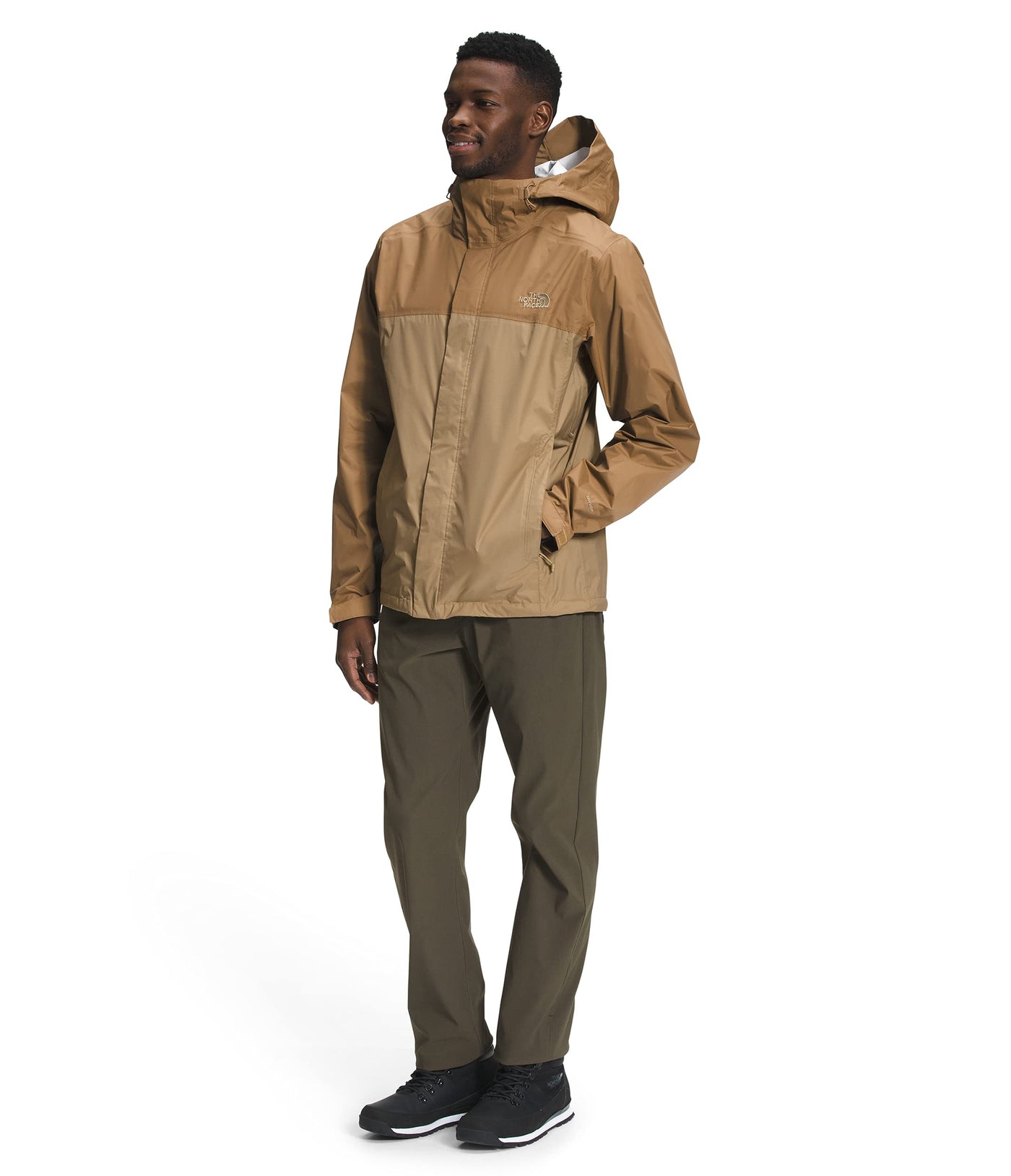 THE NORTH FACE Venture 2 Hooded Jacket - Men's Kelp Tan/Utility Brown, S