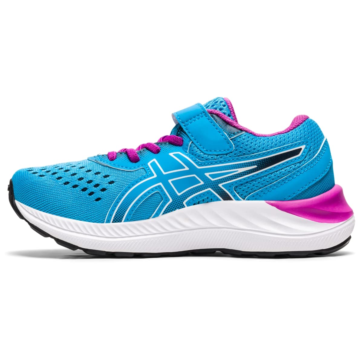 ASICS Kid's PRE Excite 8 Pre-School Running Shoe, K10, Digital Aqua/White