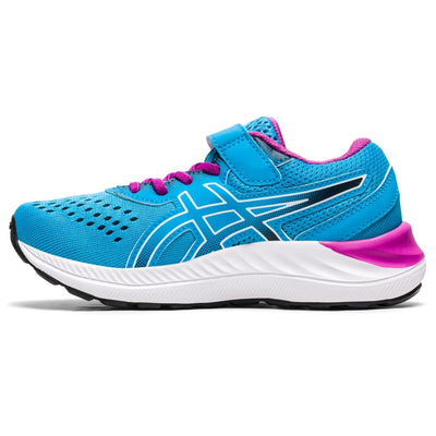 ASICS Kid's PRE Excite 8 Pre-School Running Shoe, K10, Digital Aqua/White