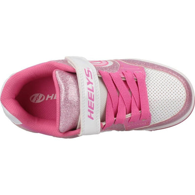 HEELYS Girl's Plus X2 (Little Kid/Big Kid) Light Pink/White 12 Little Kid M