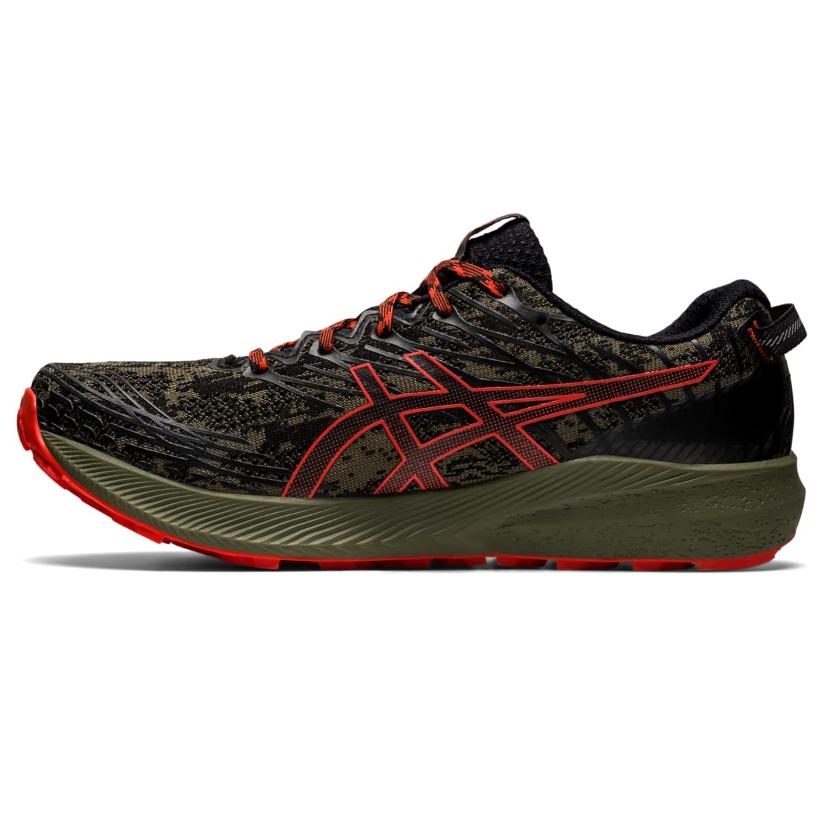 ASICS Fuji Lite 3 Mantle Green/Cherry Tomato 14 D (M)