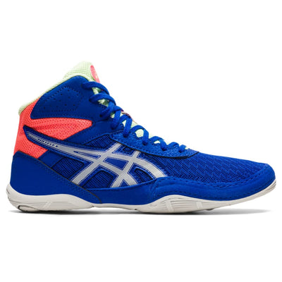 ASICS Kid's Matflex 6 Grade School Wrestling Shoes 5 Big Kid Lapis Lazuli Blue/Glacier Grey