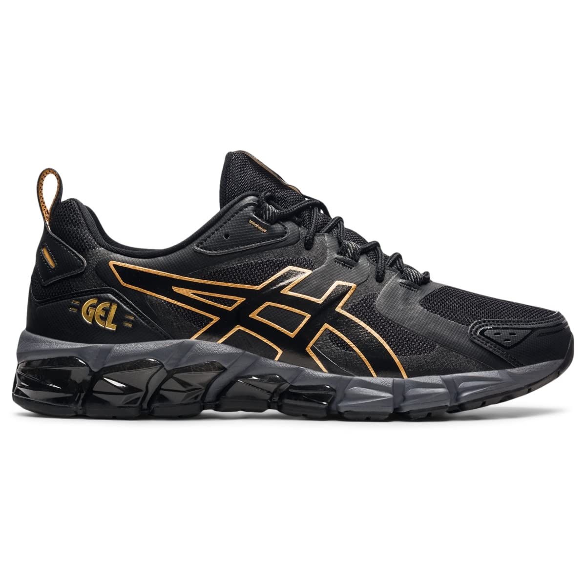 ASICS Men's Gel-Quantum 180 Shoes, 10, Black/Pure Gold