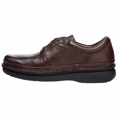 Propét Men's Villager Oxford Walking Shoe, Brown Grain, 10 2X-Wide