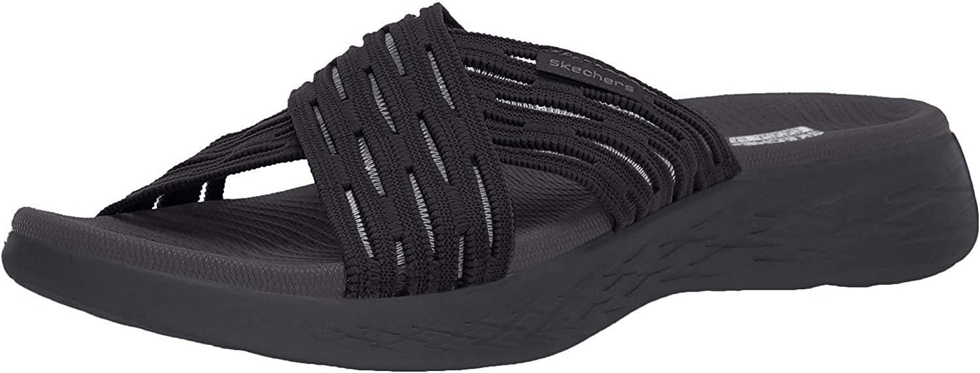 Skechers Women's On The Go 600 - Sunrise Slide Sandal 6 Black