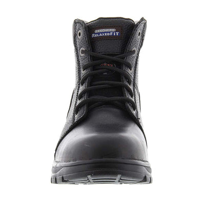 Skechers for Work Men's Workshire Relaxed Fit Work Steel Toe Boot 10.5 Black