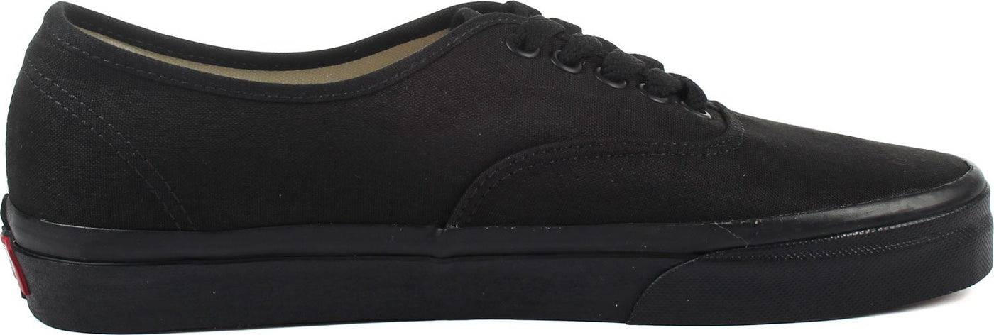 Vans Mens Authentic Canvas Sneakers Lace Up Casual Plimsolls Unisex Shoe - Black/Black - 9.5