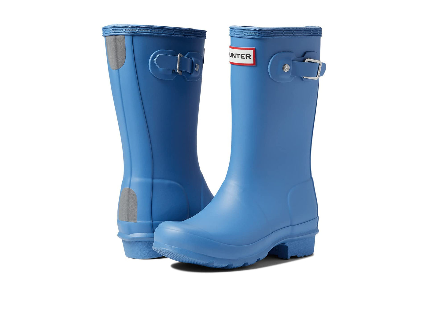 Hunter Kids Original Kids' Classic Rain Boot for Little, and Big Kid - Natural Rubber Construction, Stylish and Comfy Boots Stornoway Blue 5 Big Kid M