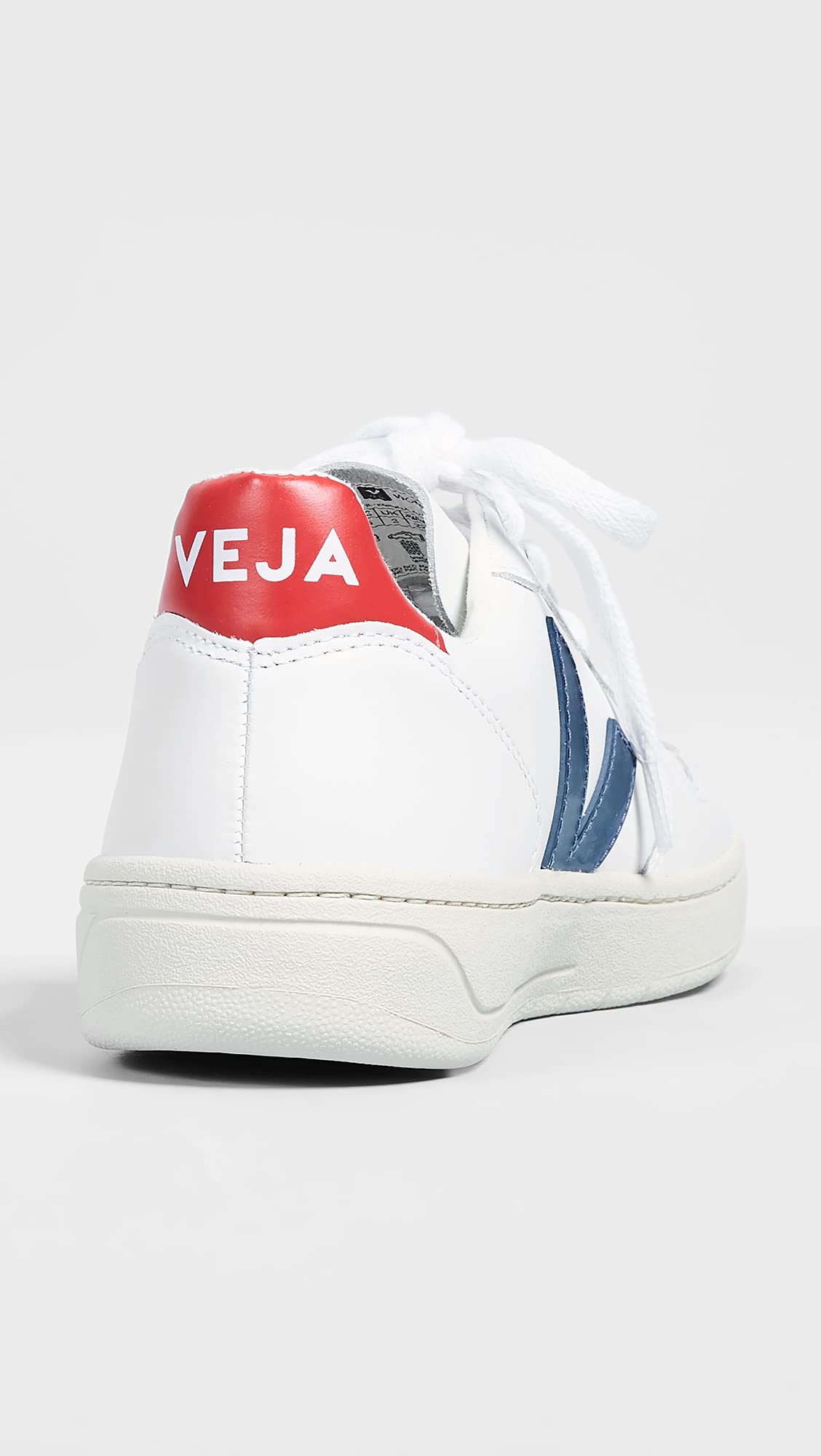 Veja Women's V-10 Sneakers, White/Nautico/Pekin, 4 Medium US