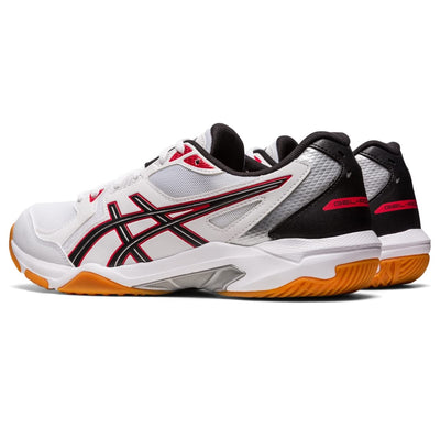 ASICS Men's GEL-ROCKET 10 Court Shoes, 10.5, WHITE/CLASSIC RED