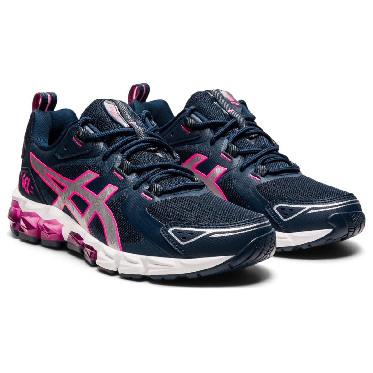 ASICS Women's Gel-Quantum 180 Sportstyle Shoes, 5, French Blue/HOT Pink