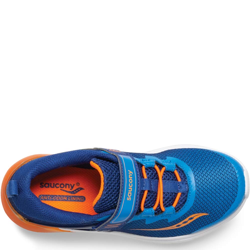 Saucony Kids Flash Glow A/C, Blue/Orange, 1.5 W US Little Kid