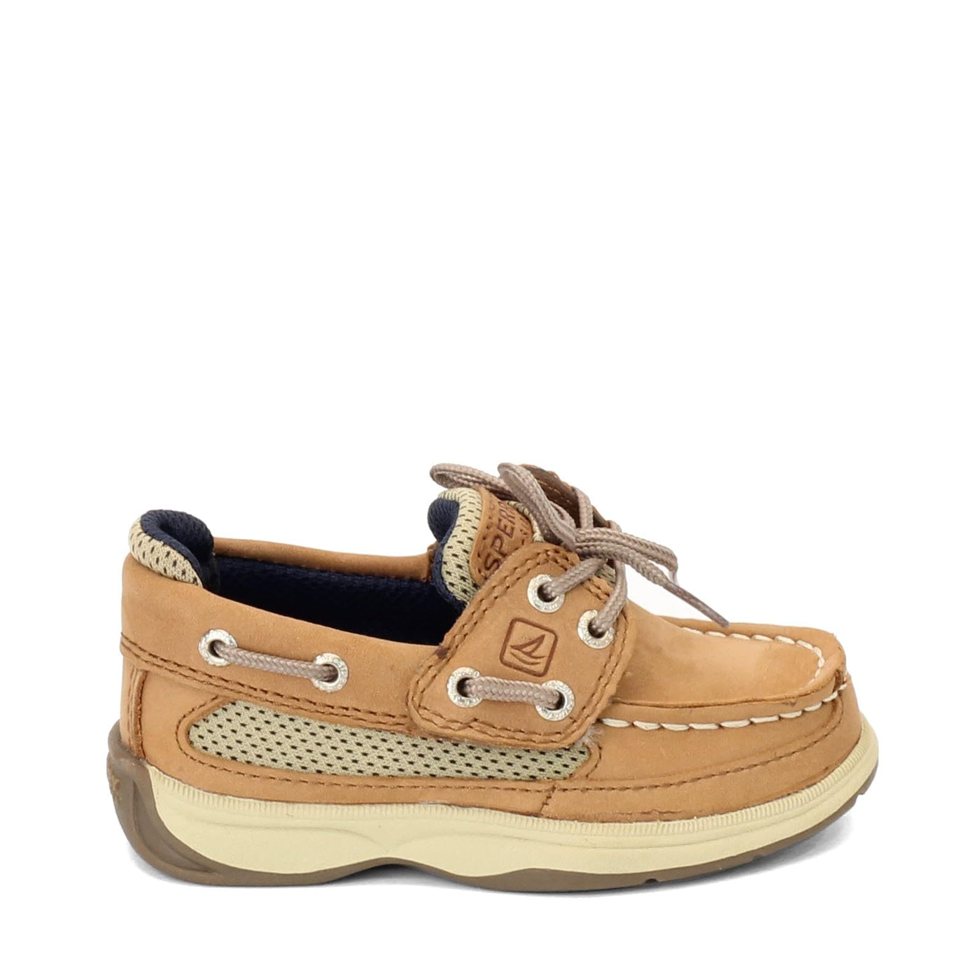 Sperry Lanyard A/C Boat Shoe, Dark Tan, 8.5 US Unisex Little Kid